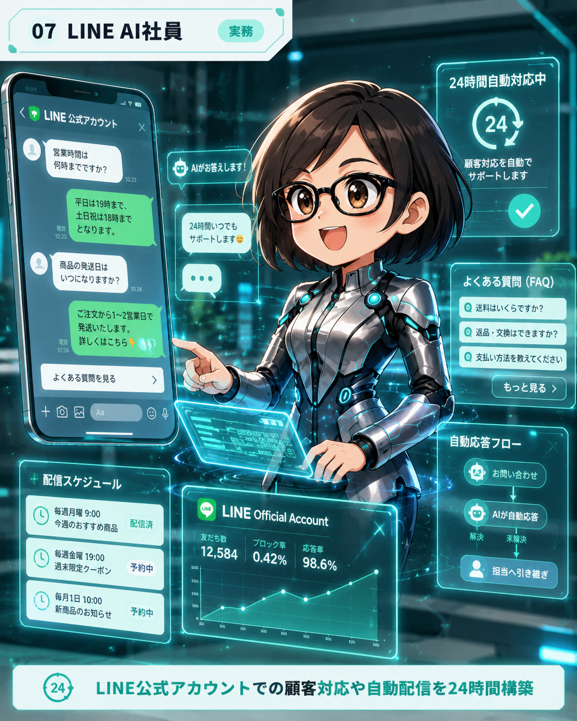 LINE顧客対応AI